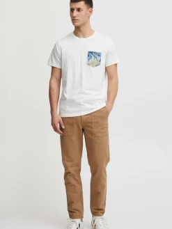 BLEND Hosen<Herren Stoffhose braun uni