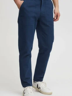 BLEND Hosen<Herren Stoffhose blau uni