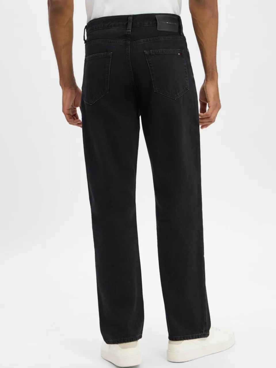 Tommy Hilfiger Jeans|Hosen<Herren Straight Fit Jeans - River schwarz uni