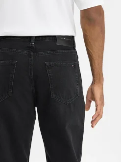 Tommy Hilfiger Jeans|Hosen<Herren Straight Fit Jeans - River schwarz uni