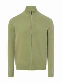 Nils Sundström Pullover & Strickjacken<Herren Strickjacke erbse meliert