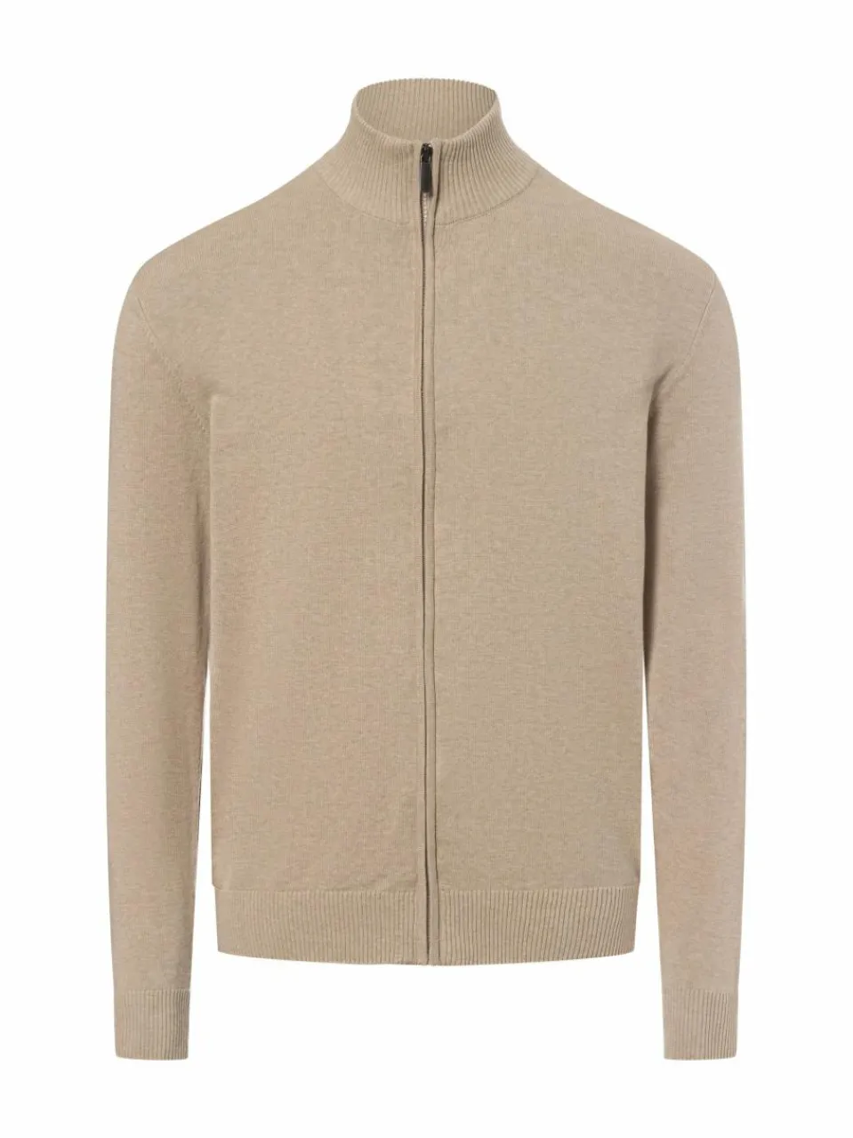 Nils Sundström Pullover & Strickjacken<Herren Strickjacke beige meliert