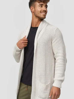 Indicode Pullover & Strickjacken<Herren Strickjacke - Anaheim beige sand uni