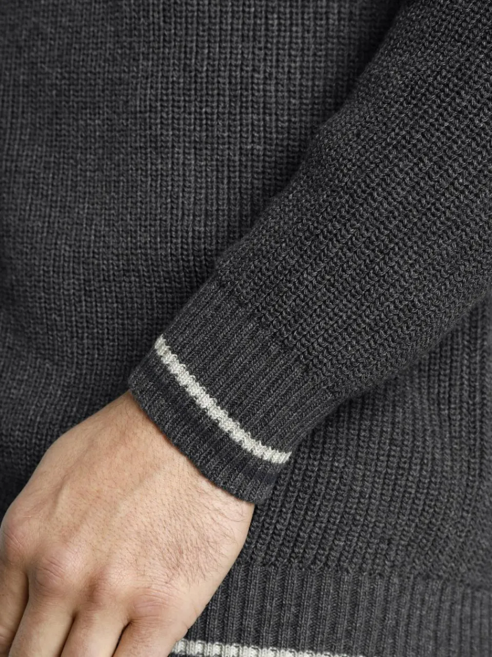 Jan Vanderstorm Pullover & Strickjacken<Herren Strickjacke - ANVE grau gemustert