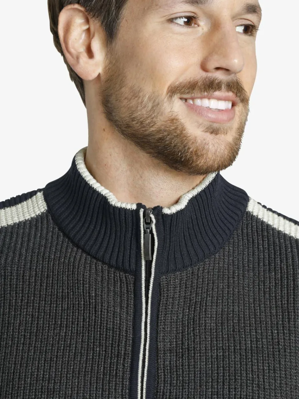 Jan Vanderstorm Pullover & Strickjacken<Herren Strickjacke - ANVE grau gemustert