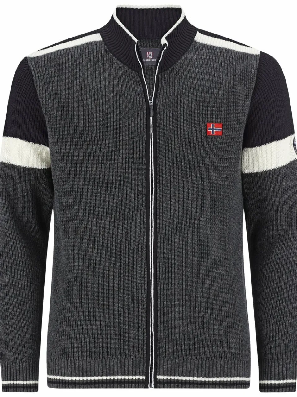 Jan Vanderstorm Pullover & Strickjacken<Herren Strickjacke - ANVE grau gemustert