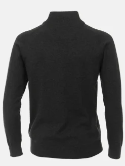 CASAMODA Pullover & Strickjacken<Herren Strickjacke - Basic grau uni