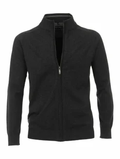 CASAMODA Pullover & Strickjacken<Herren Strickjacke - Basic grau uni