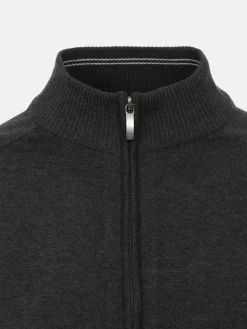 CASAMODA Pullover & Strickjacken<Herren Strickjacke - Basic grau uni