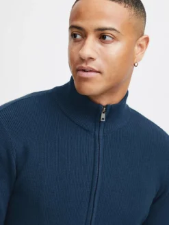 BLEND Pullover & Strickjacken<Herren Strickjacke - BHCodford blau uni
