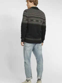 BLEND Pullover & Strickjacken<Herren Strickjacke - BHVelero schwarz gemustert