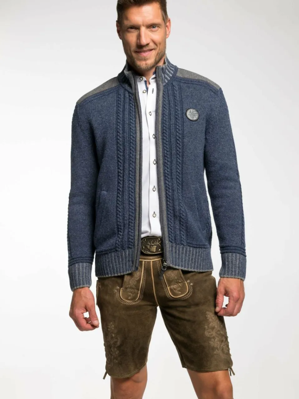 Herren Spieth & Wenksy Pullover & Strickjacken>Herren Strickjacke - Erato