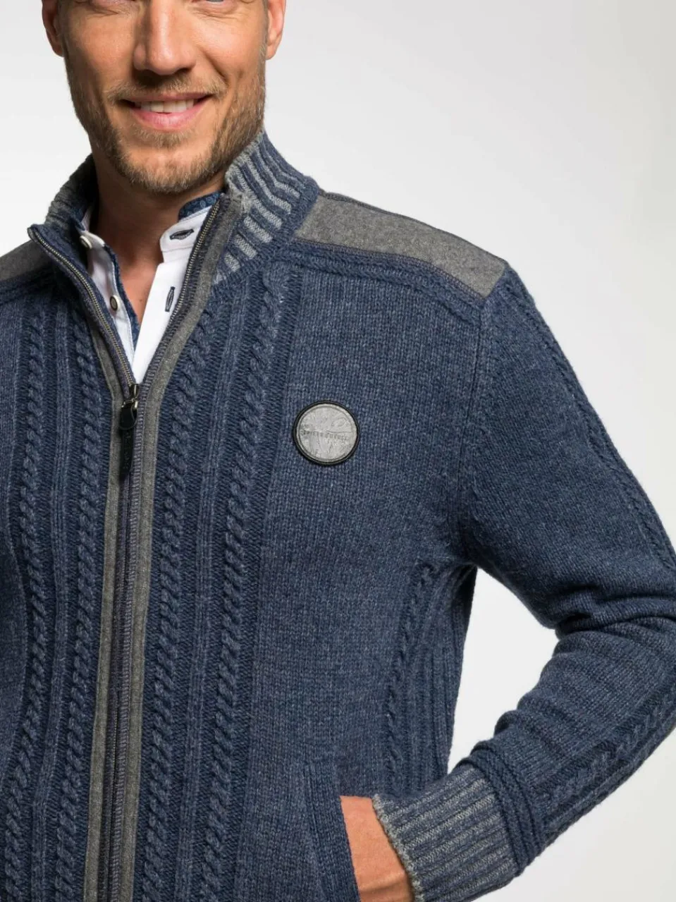 Herren Spieth & Wenksy Pullover & Strickjacken>Herren Strickjacke - Erato