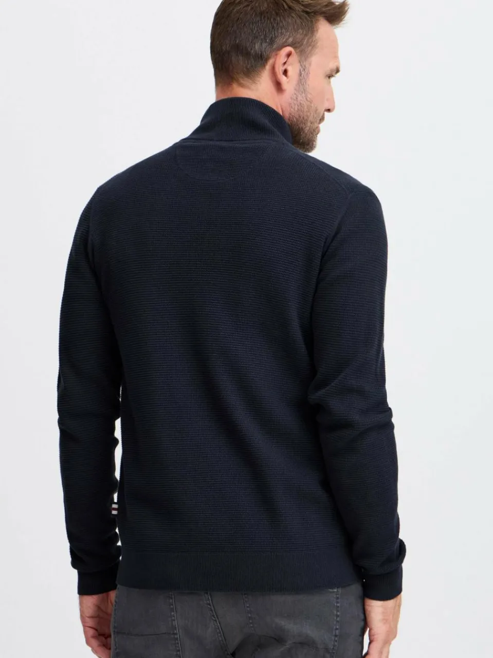 FQ1924 Pullover & Strickjacken<Herren Strickjacke - FQKYLE blau gemustert