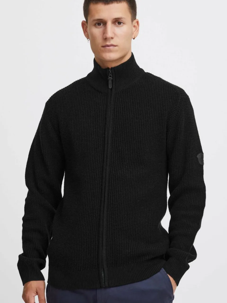 Indicode Pullover & Strickjacken<Herren Strickjacke - IDRevil schwarz uni