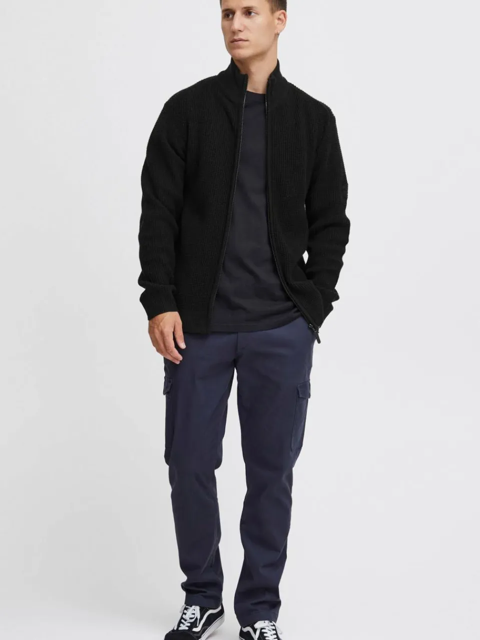 Indicode Pullover & Strickjacken<Herren Strickjacke - IDRevil schwarz uni