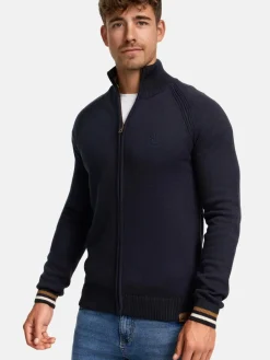 Indicode Pullover & Strickjacken<Herren Strickjacke - INArutemia blau marine uni