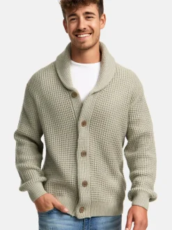 Indicode Pullover & Strickjacken<Herren Strickjacke - INBrandox beige grau uni