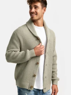 Indicode Pullover & Strickjacken<Herren Strickjacke - INBrandox beige grau uni