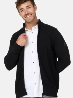 Indicode Pullover & Strickjacken<Herren Strickjacke - INCason schwarz uni