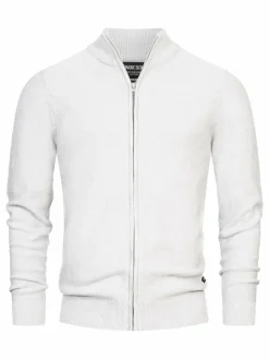 Indicode Pullover & Strickjacken<Herren Strickjacke - INWestmoon hellgrau uni