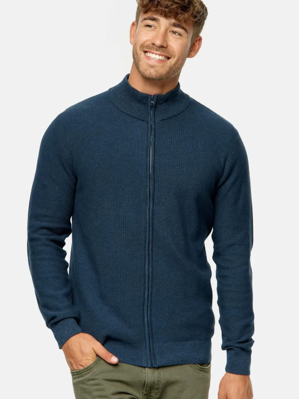 Indicode Pullover & Strickjacken<Herren Strickjacke - INWestmoon marine uni