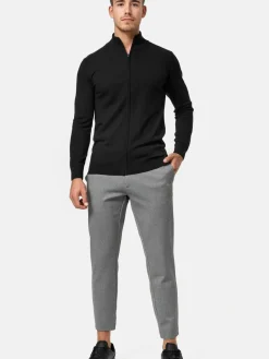 Indicode Pullover & Strickjacken<Herren Strickjacke - Lau schwarz uni