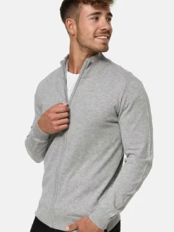Indicode Pullover & Strickjacken<Herren Strickjacke - Lau hellgrau uni
