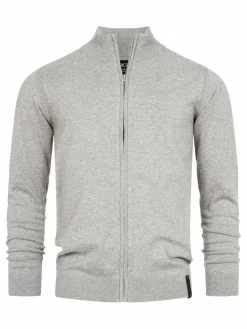 Indicode Pullover & Strickjacken<Herren Strickjacke - Lau hellgrau uni