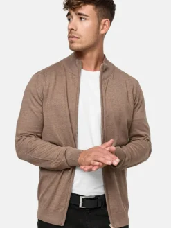 Indicode Pullover & Strickjacken<Herren Strickjacke - Lau beige uni