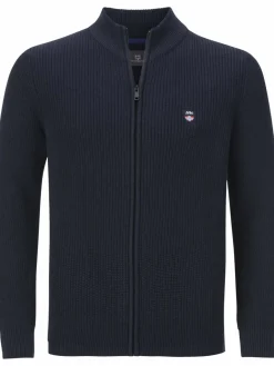 Jan Vanderstorm Pullover & Strickjacken<Herren Strickjacke - NORANDER blau uni