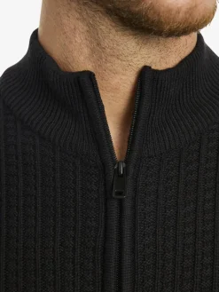 Jan Vanderstorm Pullover & Strickjacken<Herren Strickjacke - ONERVA schwarz uni