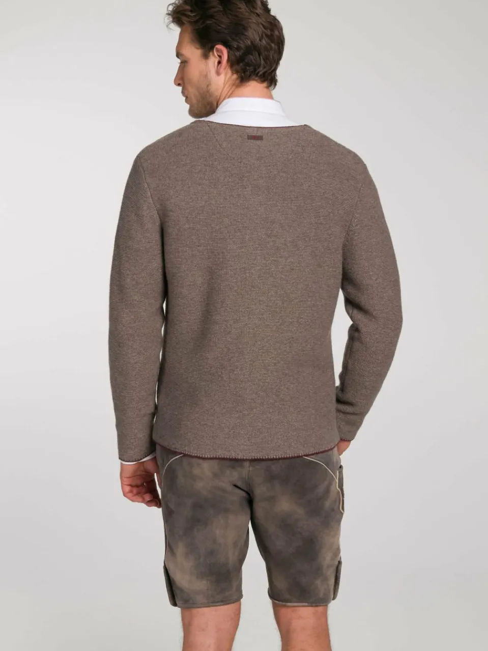 Spieth & Wenksy Pullover & Strickjacken<Herren Strickjacke - Pocking braun uni