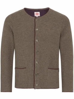 Spieth & Wenksy Pullover & Strickjacken<Herren Strickjacke - Pocking braun uni