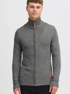 Solid Pullover & Strickjacken<Herren Strickjacke - SDPoul grau uni