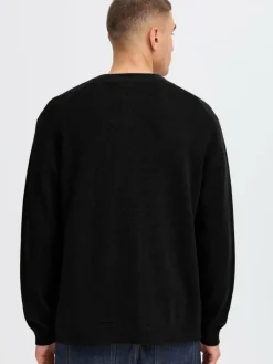 Solid Pullover & Strickjacken<Herren Strickjacke - SDRICK schwarz uni