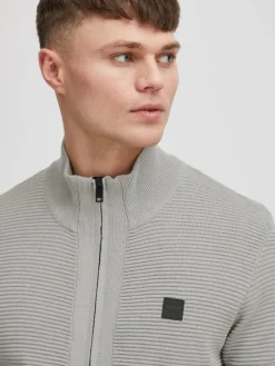 Solid Pullover & Strickjacken<Herren Strickjacke - SDValencia hellgrau uni