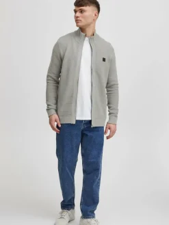 Solid Pullover & Strickjacken<Herren Strickjacke - SDValencia hellgrau uni