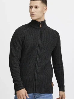 Solid Pullover & Strickjacken<Herren Strickjacke - SDXenos grau uni