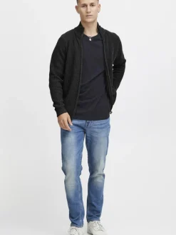 Solid Pullover & Strickjacken<Herren Strickjacke - SDXenos grau uni