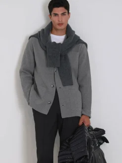 Lufian Pullover & Strickjacken<Herren Strickjacke - Shay grau uni
