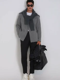 Lufian Pullover & Strickjacken<Herren Strickjacke - Shay grau uni