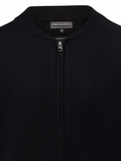 Finshley & Harding Pullover & Strickjacken<Herren Strickjacke mit Cashmere-Anteil schwarz uni
