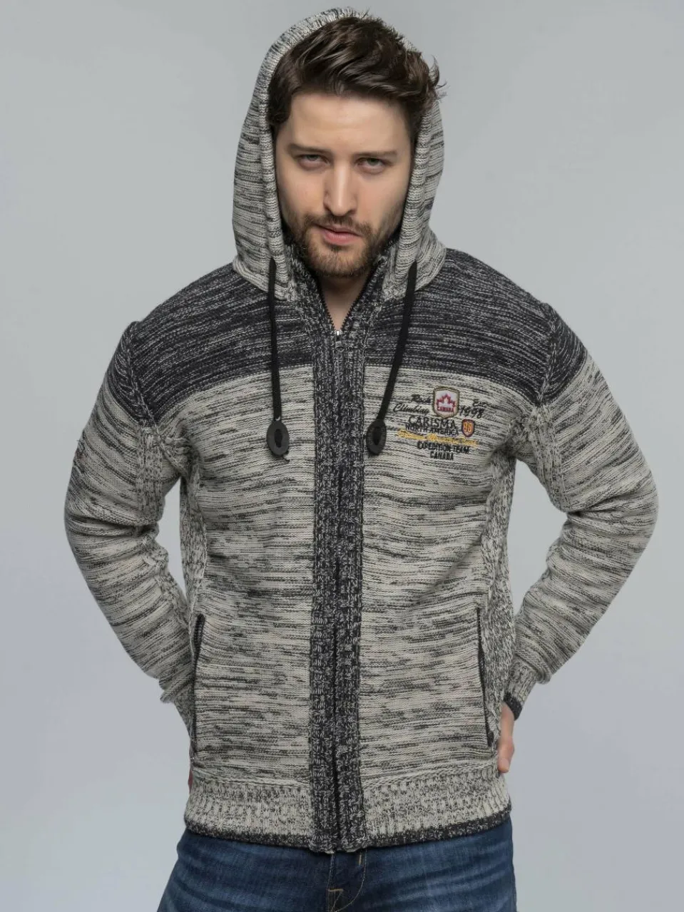 Carisma Pullover & Strickjacken<Herren Strickjacken beige uni