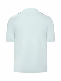 Fred Perry Poloshirts<Herren Strick-Poloshirt hellblau ecru uni