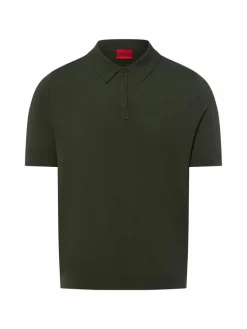 HUGO Poloshirts<Herren Strick-Poloshirt - San Peter oliv uni