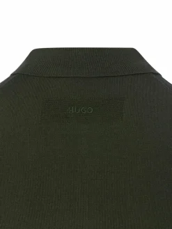 HUGO Poloshirts<Herren Strick-Poloshirt - San Peter oliv uni