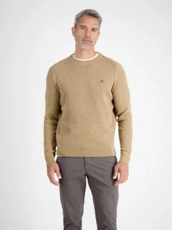 LERROS Pullover & Strickjacken<Herren Strickpullover kastanie uni