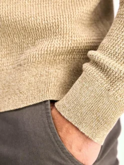 LERROS Pullover & Strickjacken<Herren Strickpullover kastanie uni