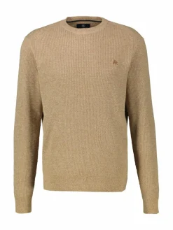 LERROS Pullover & Strickjacken<Herren Strickpullover kastanie uni